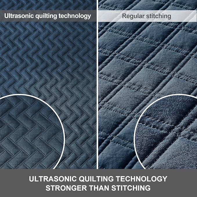 Hansleep Navy Quilt Queen Size - Image 5