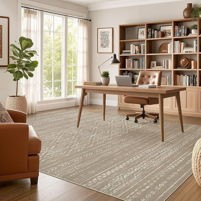 Nakagishi Area Rug Living Room Rugs: 9x12 Large Soft Machine Washable Boho - Image 5