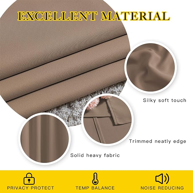NICETOWN Bedroom Blackout Curtains and Drapes - Image 5