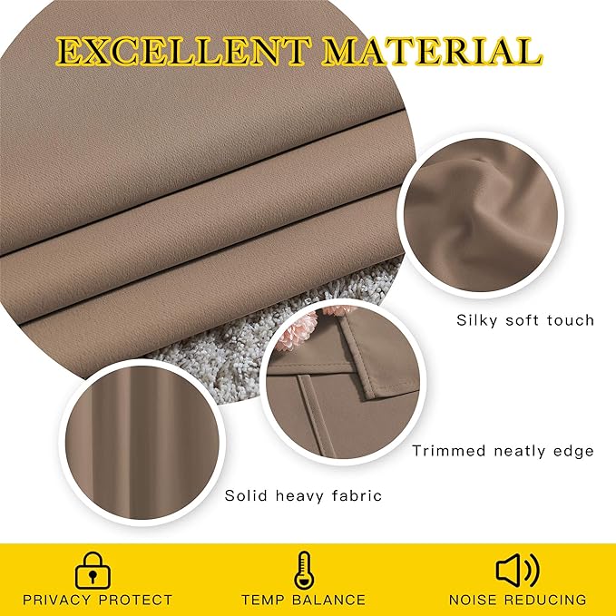 NICETOWN Bedroom Blackout Curtains and Drapes - Image 5