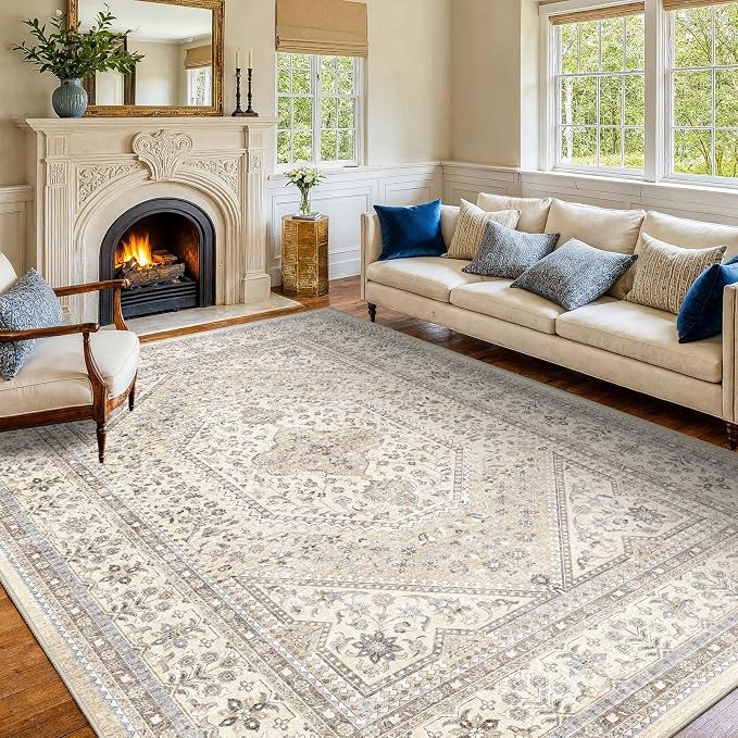 7x9 Washable Area Rug for Living Room - Image 2