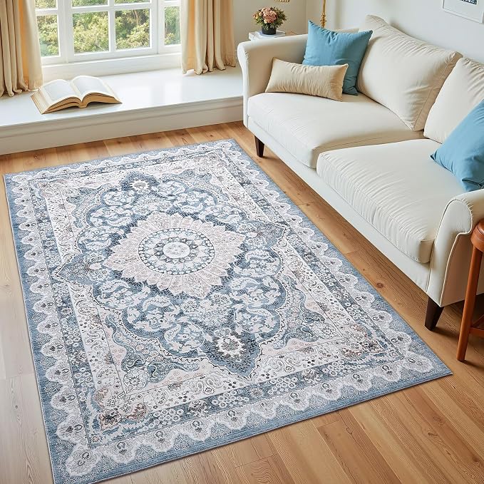 Macgace Washable Vintage Small Area Rug - Image 2