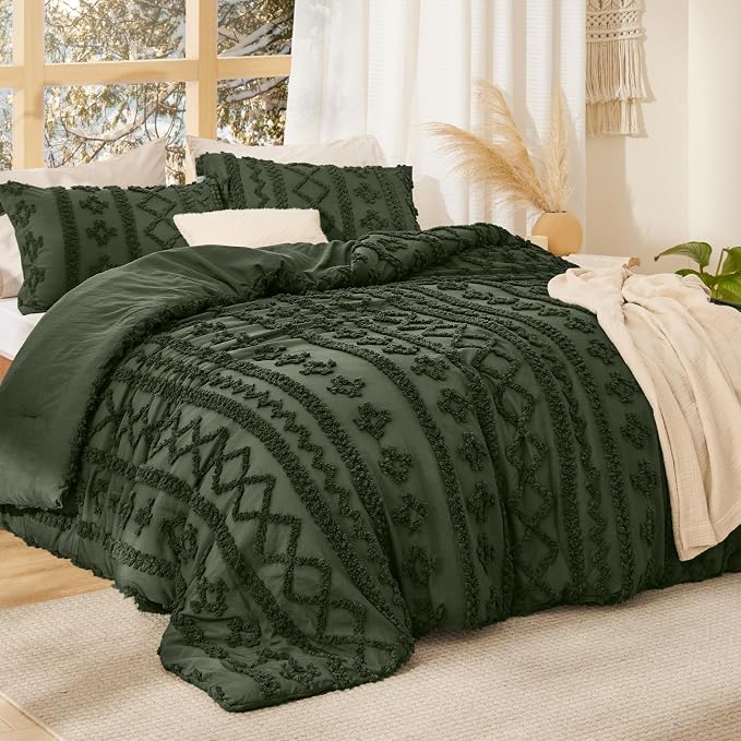 Bedsure Tufted Boho Comforter Set California King - Image 2