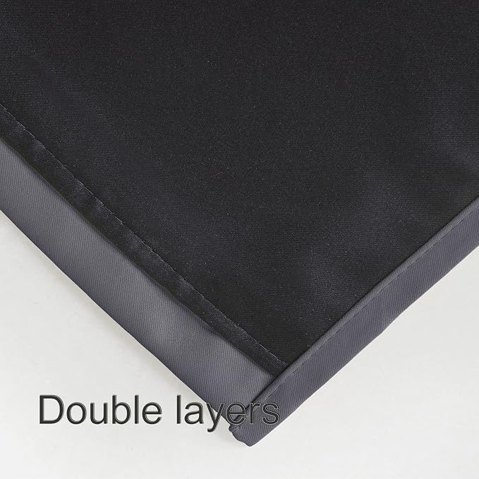 100% Blackout Curtains 52 x 63 Inch/Grey Curtains 2 Panels - Image 7