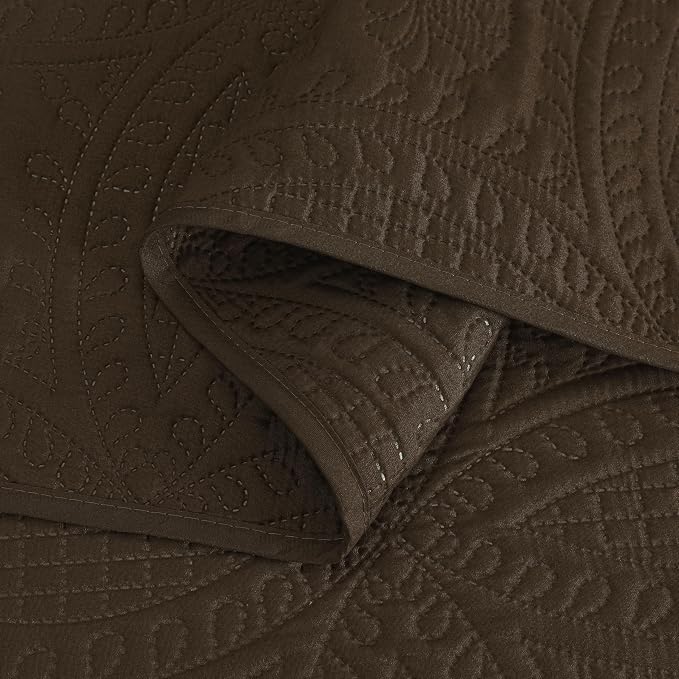Chezmoi Collection Austin 3-piece Oversized Bedspread Coverlet Set | Oversized - Image 6