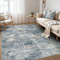 Nakagishi Boho 5x7 Area Rug Living Room Rugs Machine Washable Blue | Soft by NakagishiAreaRug