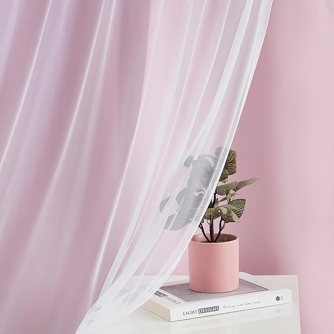 Bujasso Pink Blackout Curtains - Image 6