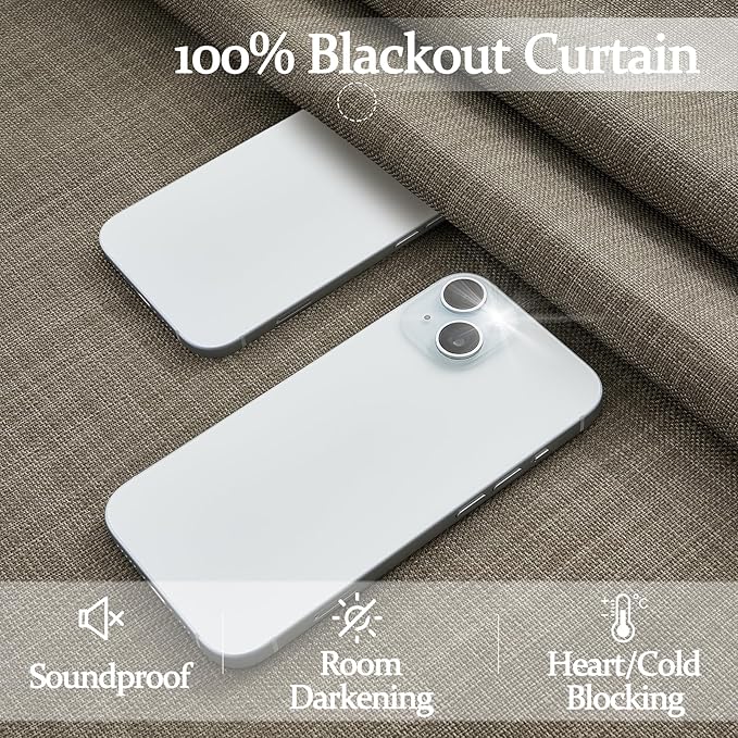 Sepia Ebony Blackout Curtains 86 Inches Long - Image 3