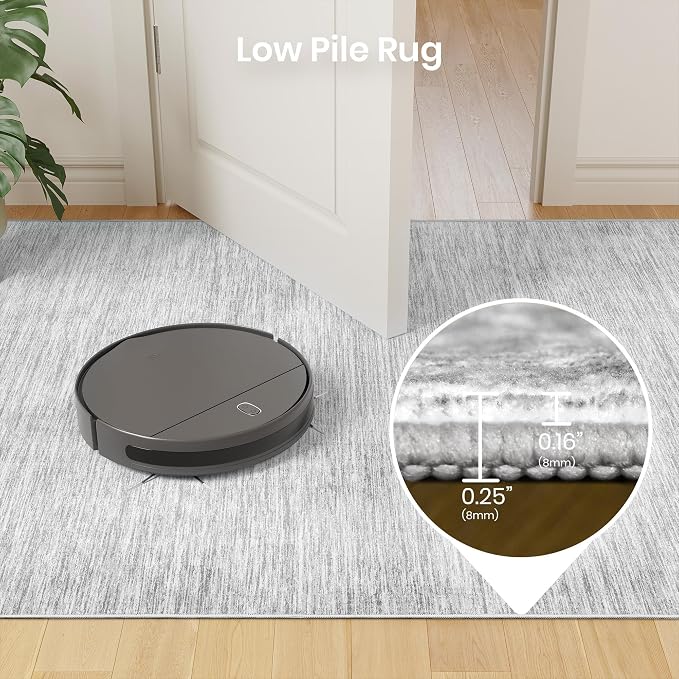 8x10 Area Rugs for Living Room, Large Washable Rug Non Slip Grey | Soft Low Pile - Image 7