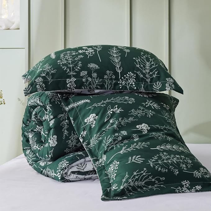 Bedsure Dark Green Twin/Twin XL Comforter Set - Image 7