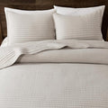WDCOZY Twin Size Pick Stitch Quilt Set, 2 Pieces 68x90 inches, Channel by WDCOZY