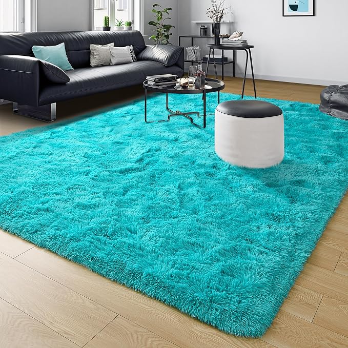 Fluffy Large Rugs for Living Room, Shag Area Rug 6x9 Soft Carpet for Bedroom - Image 8