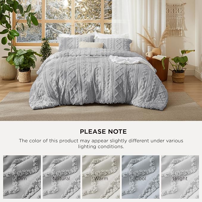 Bedsure Tufted Boho Comforter Set Twin Size - Image 9