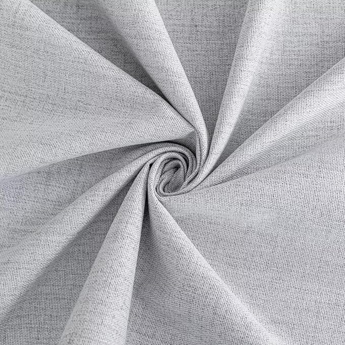 100% Blackout Curtains 108 inch Length 1 Panel Faux Linen Long Drapes - Image 8