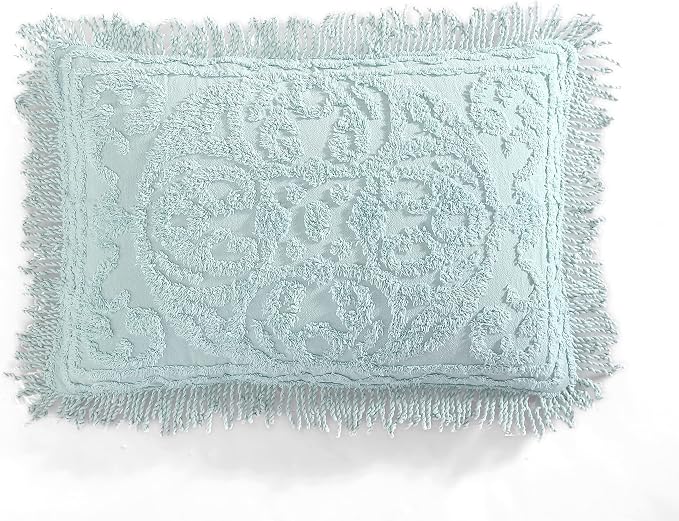Beatrice Home Fashions Medallion King Cotton Chenille Sham, cozy plush 100% by BeatriceHomeFashions