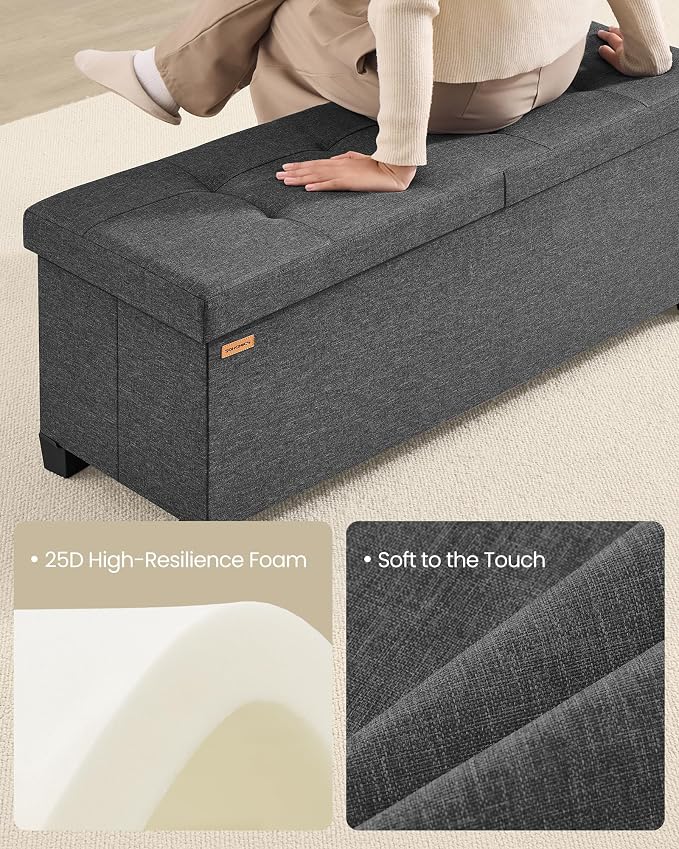 SONGMICS Storage Ottoman Bench - Image 7