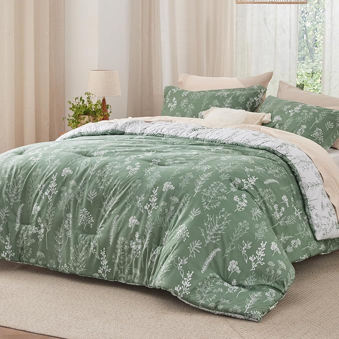 Bedsure Green Full Comforter Set - Image 2