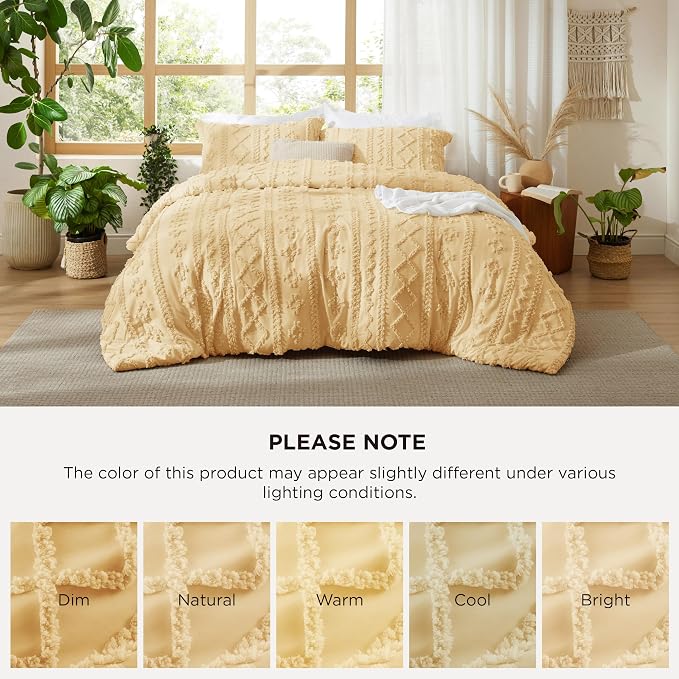 Bedsure Tufted Boho Comforter Set King Size - Image 8