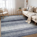 Nakagishi Boho 4x6 Area Rug Living Room Rugs Machine Washable Denim Blue | Soft by NakagishiAreaRug