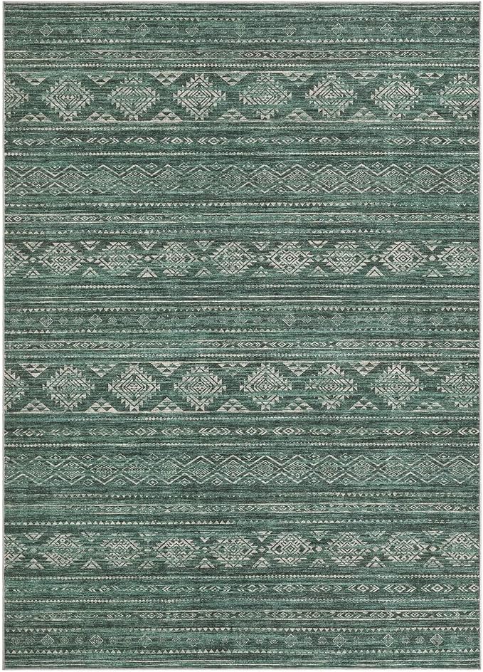 Nakagishi 7x9 Area Rugs Living Room: Washable Boho Large Neutral Soft Farmhouse - Image 9
