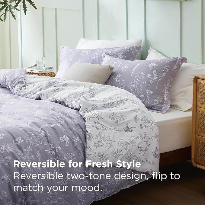 Bedsure Lavender King Comforter Set - Image 3