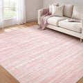 Nakagishi Boho 6x9 Area Rug Living Room Rugs Machine Washable Pink | Soft by NakagishiAreaRug