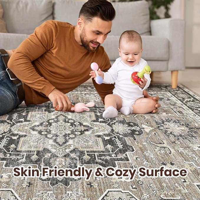 cotiled 6x9 Area Rug for Living Room, Traditional, Dining Room, and Home Office - Image 3