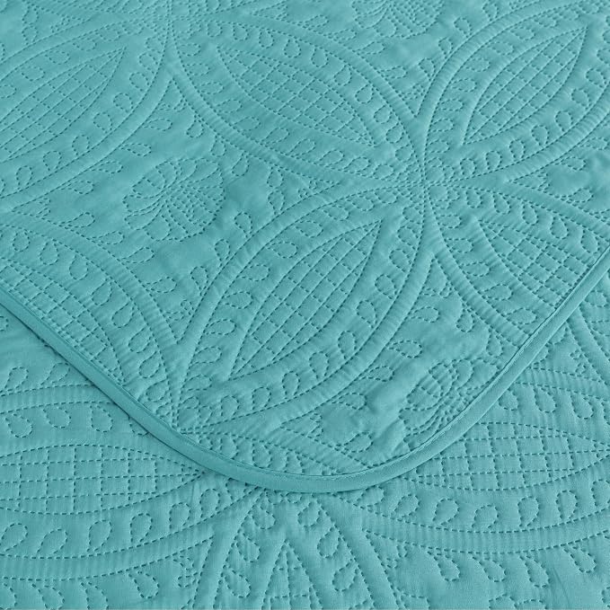 Chezmoi Collection Austin 3-piece Oversized Bedspread Coverlet Set - Image 7