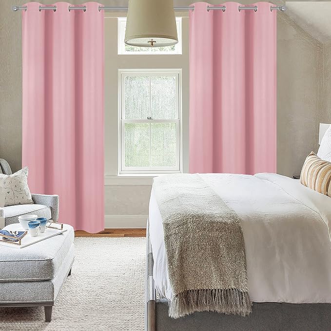 Diraysid Pink Blackout Curtains - Image 3