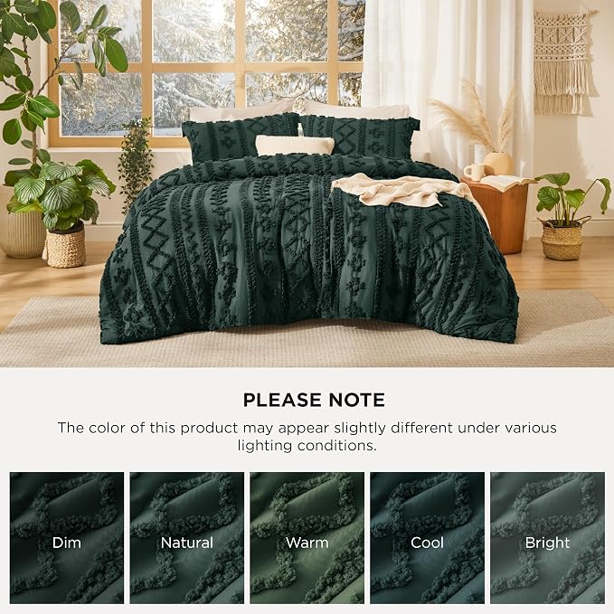 Bedsure Tufted Boho Comforter Set Queen Size - Image 9