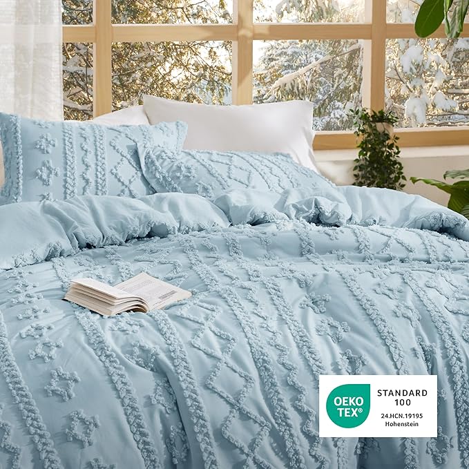 Bedsure Tufted Boho Comforter Set Full Size - Image 5