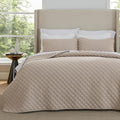 Bedsure Quilts Queen Size, Classic Honeycomb Quilting Comforter Set Taupe | by Unknown