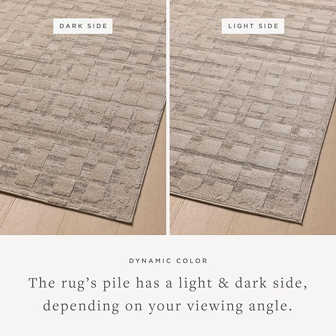 Loloi Amber Lewis Monty Collection MOT-06 Pebble/Beige 2'-7" x 8'-0" Runner Rug - Image 4