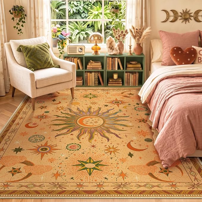 Vacuum-Friendly, 5x7 Washable Area Rug - Image 2