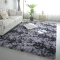 4x6 Dark Grey Fluffy Shag Rug for Bedroom, Plush Washable Carpet | Area Rug for by KICHOWUA