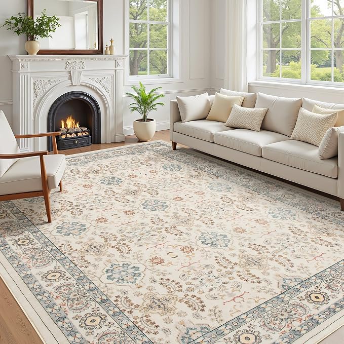 cotiled 7x9 Area Rug for Living Room, Traditional, Dining Room, and Home Office by COTILED