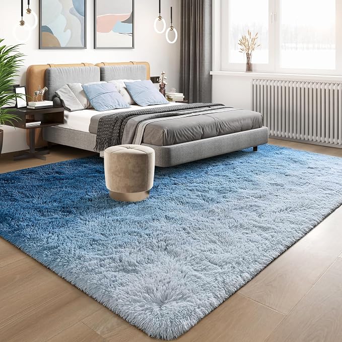 Fluffy Large Rugs for Living Room, Area Rug 6x9 Soft Carpet for Bedroom - Image 3