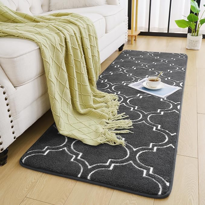 Chicrug 2x6 Shag Geometric Modern Runner Rug - Image 2