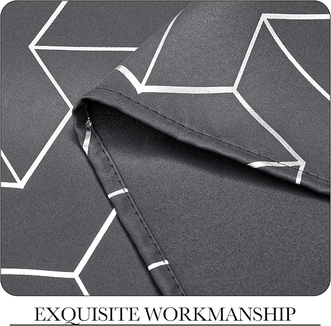 NICETOWN Blackout Curtains for Bedroom, Triangles Abstract Lines Geometric - Image 3