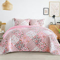 Whale Flotilla California King Size Quilt Set, Extra Soft Floral Bedspreads | by WHALEFLOTILLA