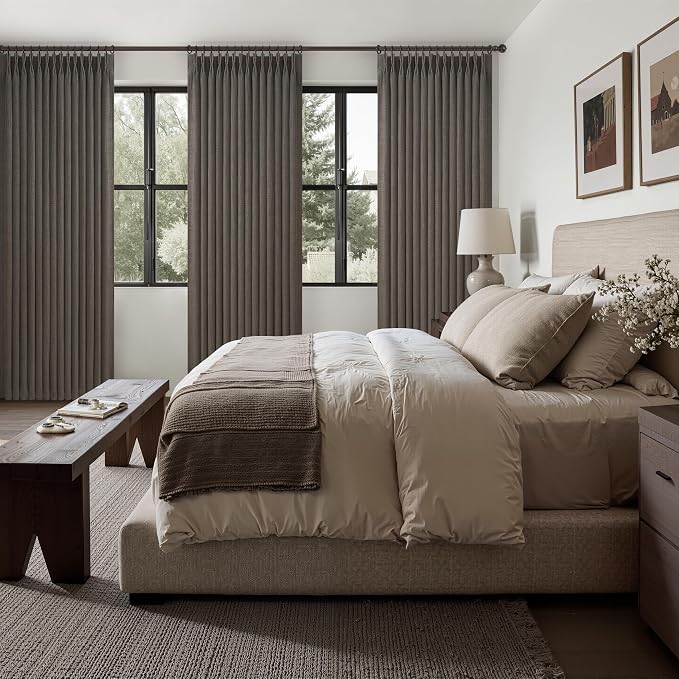 PleatedDrapes Blackout Chocolate Tart Curtains 78 Inches Long 2 Panel Set - Image 7