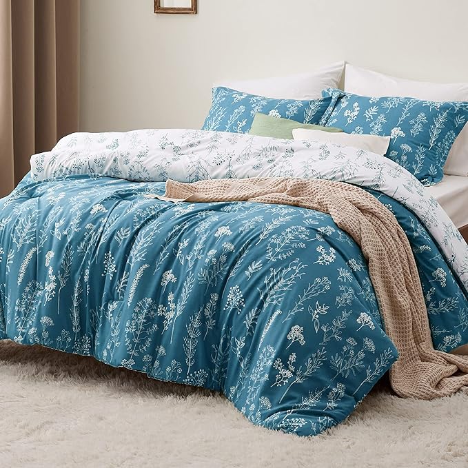 Bedsure Teal Blue Twin/Twin XL Comforter Set by Unknown