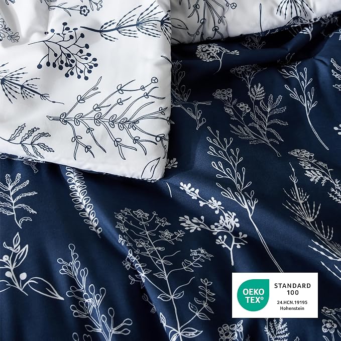 Bedsure Navy King Comforter Set - Image 5