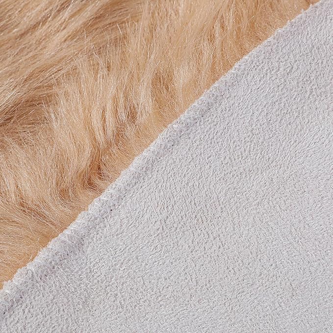 linmopm Faux Fur Sheepskin Rug, 2x6 ft Runner | Shag Fluffy Fuzzy, High-Density - Image 8