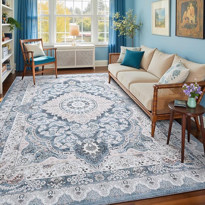 Macgace Washable Vintage Area Rug - Image 2