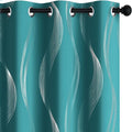 Deconovo Curtains for Living Room, Pattern Blackout Curtains 84 Inches Long | by Unknown