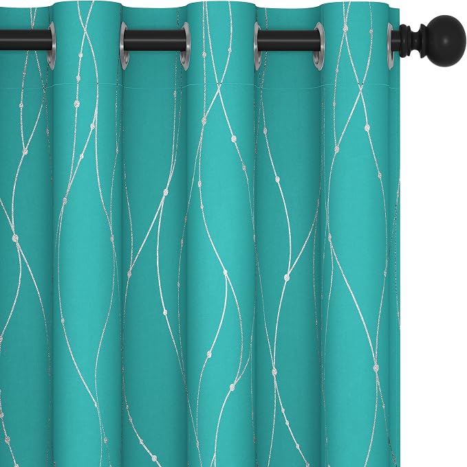 Deconovo Living Room Curtains 54 Inches Long, Thermal Insulated, Room Darkening by Unknown
