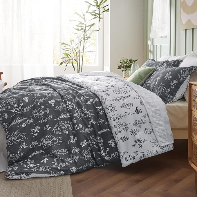 Bedsure Charcoal Full Comforter Set - Image 4
