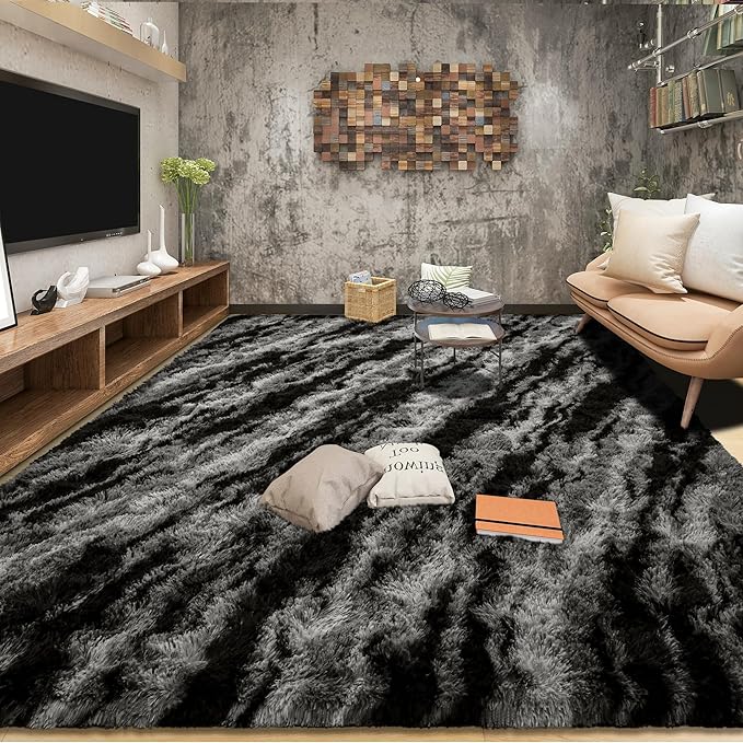 Soft Fluffy Rugs for Bedroom, 4x6 Area Rug for Living Room, Modern Shaggy Room - Image 3