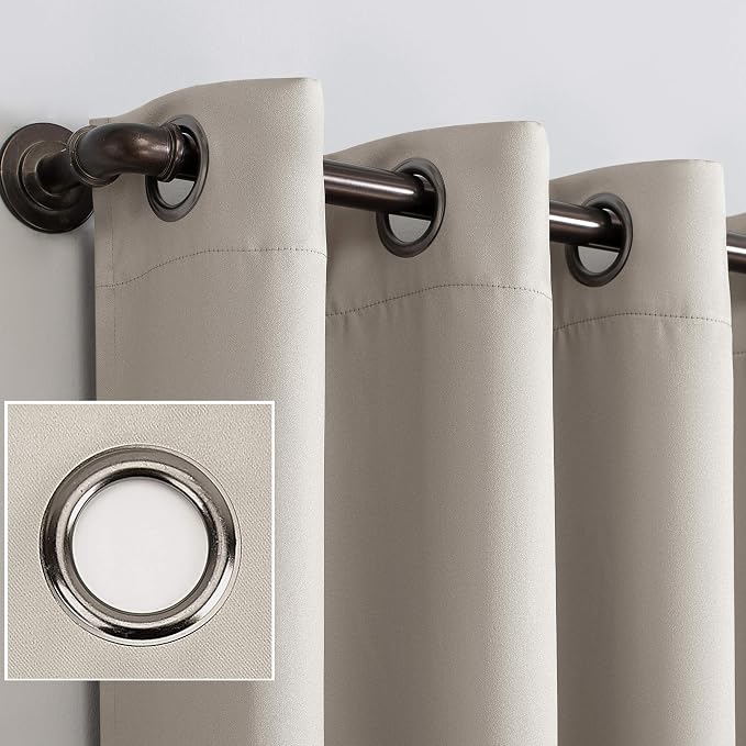 Sun Zero Nordic 2-pack Theater Grade Extreme Total Blackout Grommet Curtain - Image 3